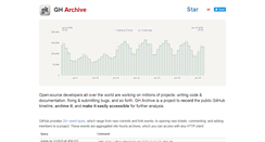 Desktop Screenshot of githubarchive.org